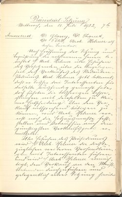 Protokolle der Ausschusssitzungen des Vereines des Deutschen Volkstheaters in Wien