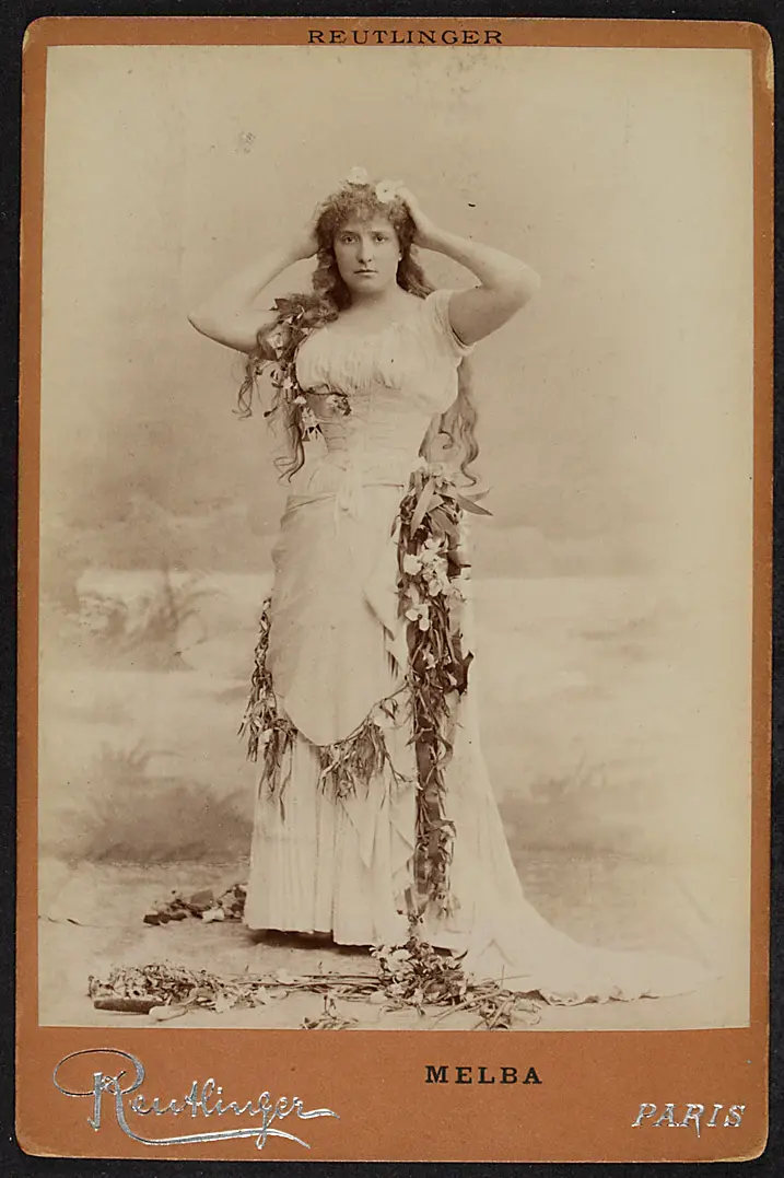 Nellie Melba, Verweis auf Stücktitel: Hamlet