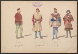 Michel Angelo, Titel der Serie: Figurinen des k.k. Hof-Burgtheaters