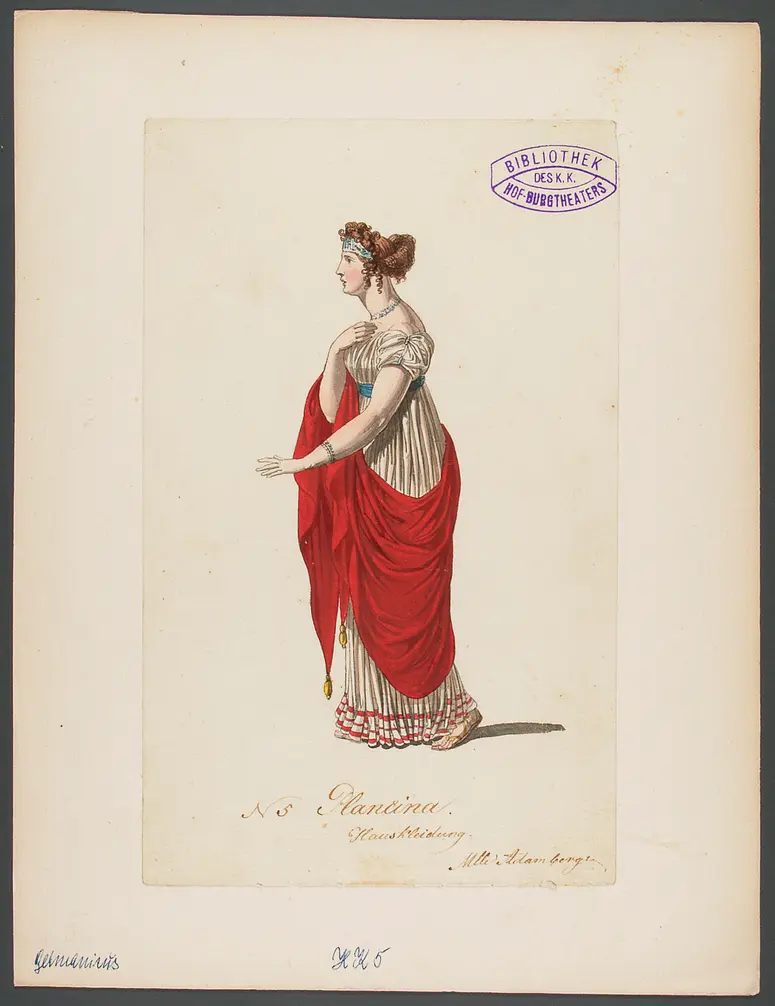 Germanicus, Titel der Serie: Figurinen des k.k. Hof-Burgtheaters