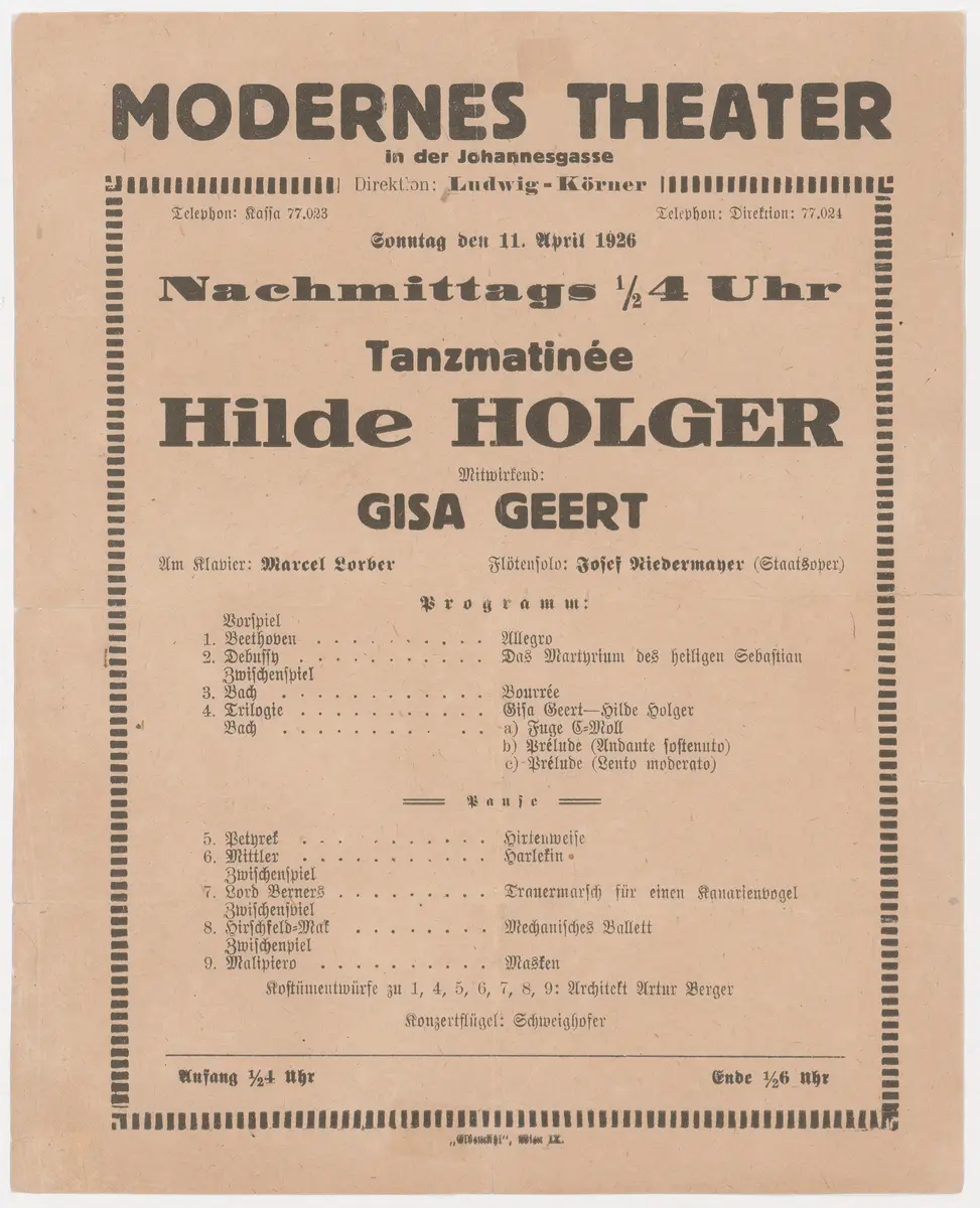 Tanzmatinée Hilde Holger