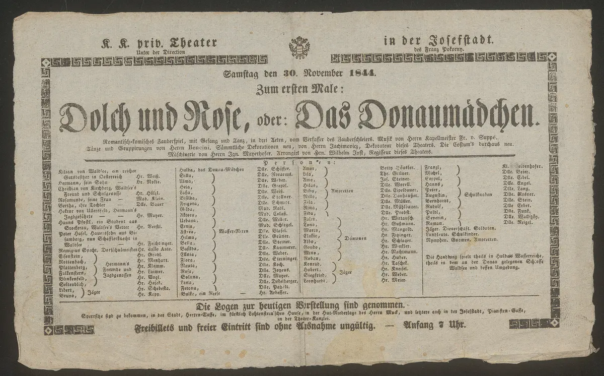 Dolch und Rose oder Das Donaumädchen