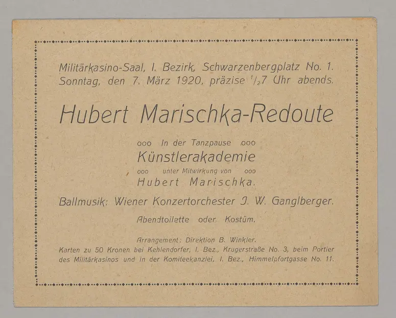 Hubert Marischka-Redoute