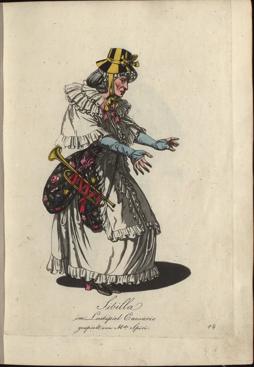 Caesario, Titel der Serie: Auswahl schöner Costumes für Theater- und Ball-Anzüge