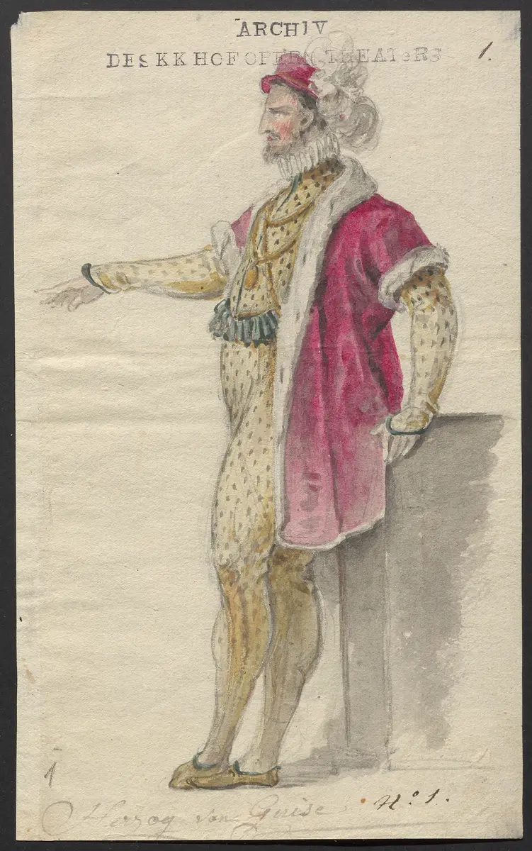Mathilde von Guise, Originaltitel: Mademoiselle de Guise, Titel der Serie: Figurinen des k.k. Hofoperntheaters