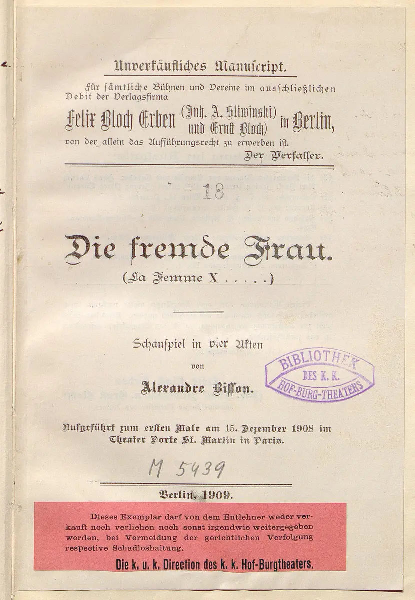 Die fremde Frau