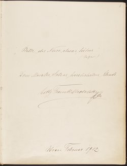 Gästebuch. Atelier Franz-Xaver Setzer, Wien