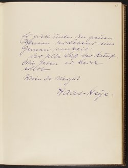 Gästebuch. Atelier Franz-Xaver Setzer, Wien