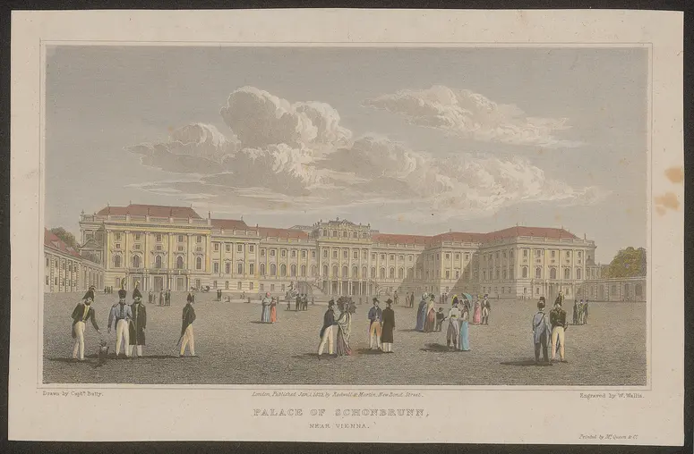 Wien (allgemein), Schloss Schönbrunn, Titel in Vorlageform: Palace of Schonbrunn near Vienna