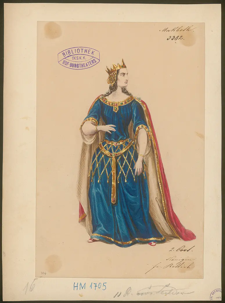 Macbeth, Titel der Serie: Figurinen des k.k. Hof-Burgtheaters