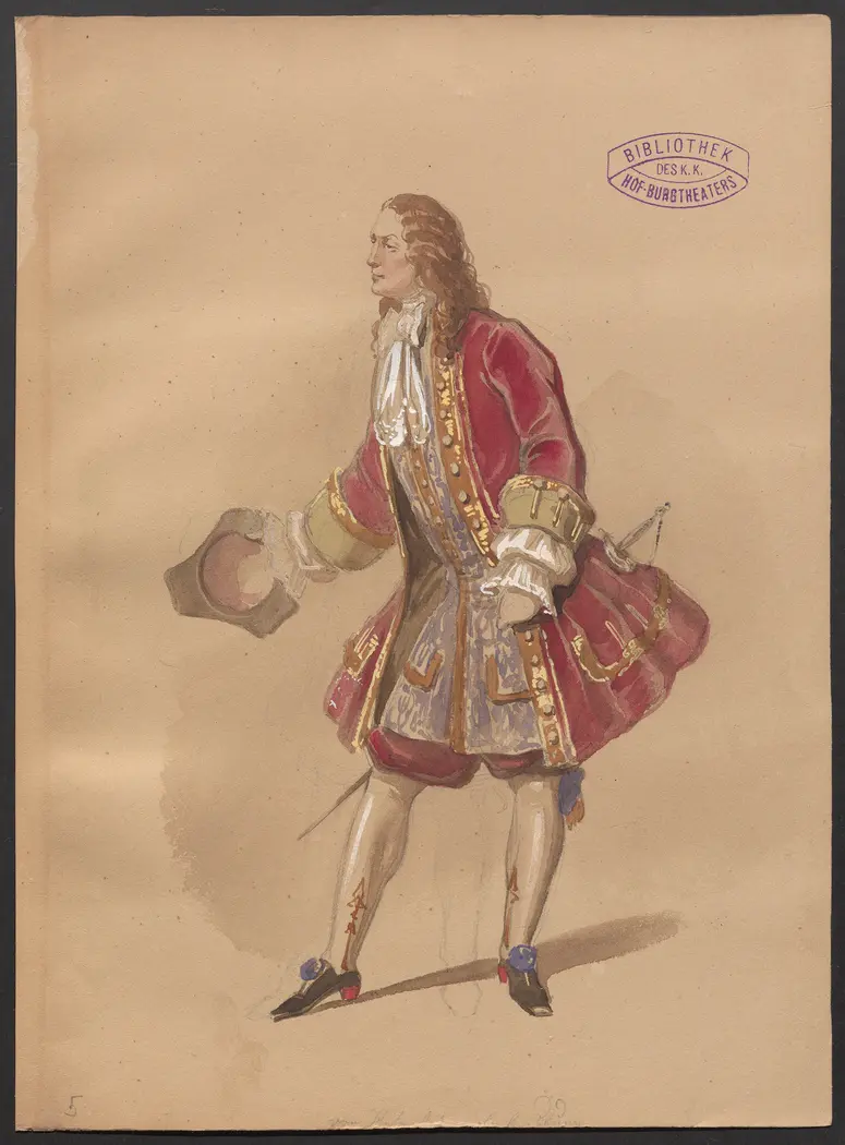 Crescentia, Titel der Serie: Figurinen des k.k. Hof-Burgtheaters