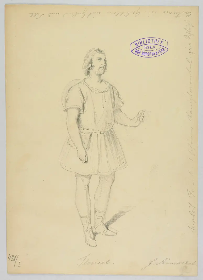 Ein Wintermärchen, Originaltitel: The Winter's Tale, Titel der Serie: Figurinen des k.k. Hof-Burgtheaters