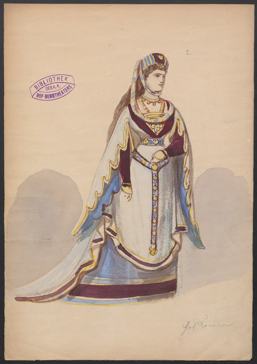 Die Piccolomini, Titel der Serie: Figurinen des k.k. Hof-Burgtheaters