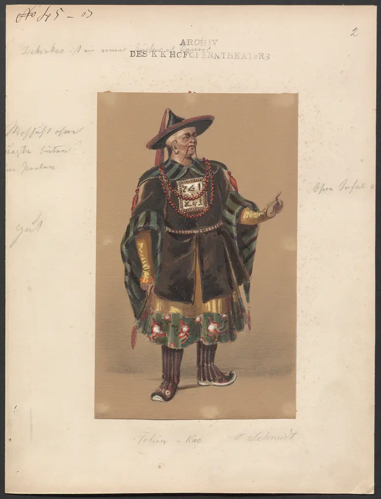 Das Pferd von Erz, Originaltitel: Le cheval de bronze, Titel der Serie: Figurinen des k.k. Hofoperntheaters