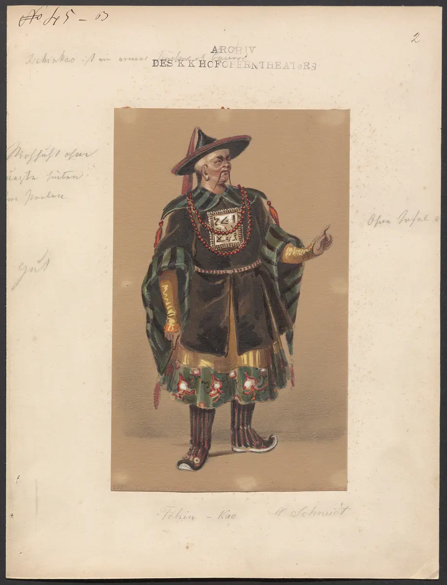 Das Pferd von Erz, Originaltitel: Le cheval de bronze, Titel der Serie: Figurinen des k.k. Hofoperntheaters