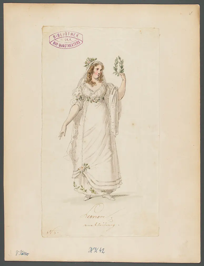 Torquato Tasso, Titel der Serie: Figurinen des k.k. Hof-Burgtheaters