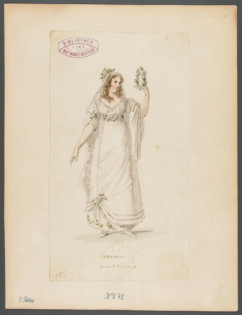 Torquato Tasso, Titel der Serie: Figurinen des k.k. Hof-Burgtheaters