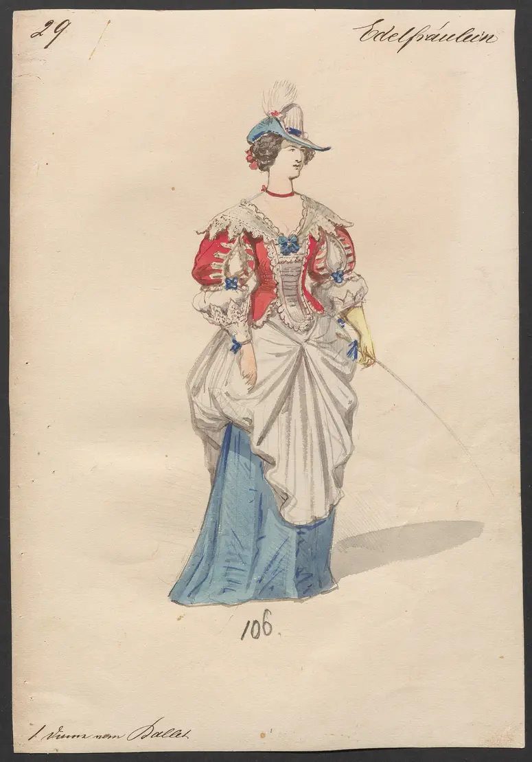 Der Freischütz, Titel der Serie: Figurinen des k.k. Hofoperntheaters