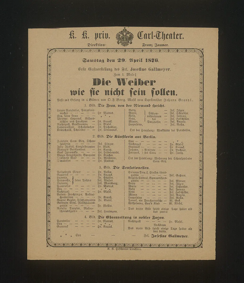 Die Weiber wie sie nicht sein sollen