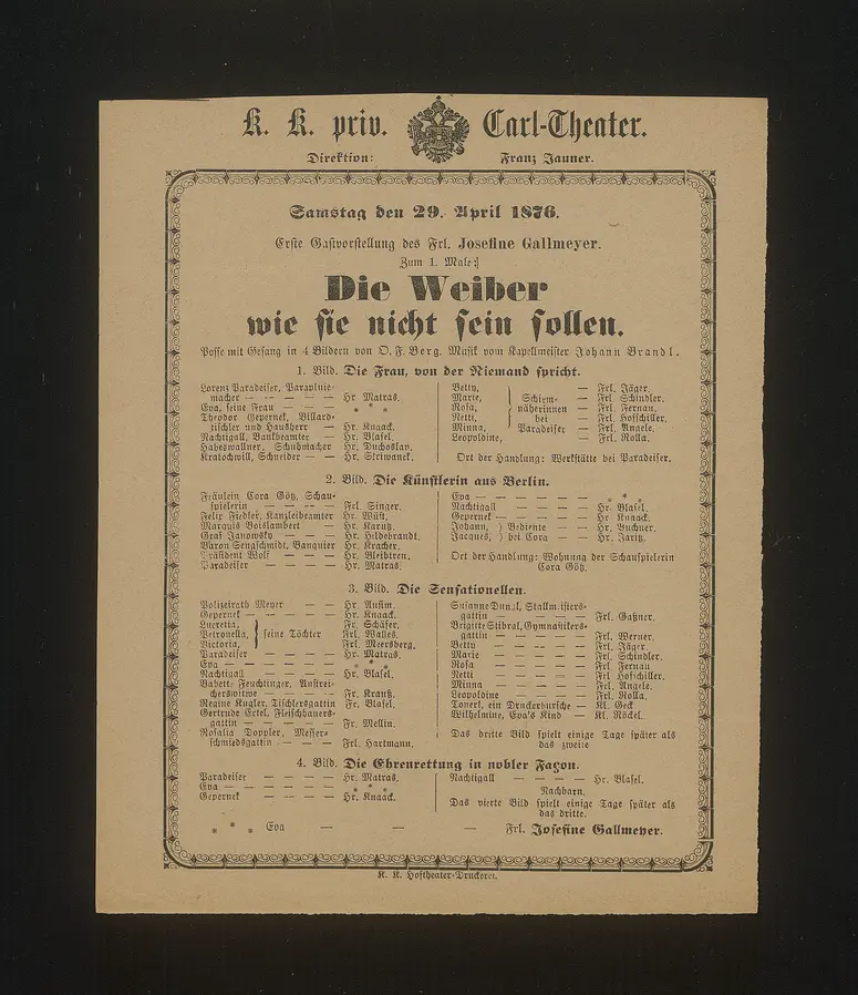 Die Weiber wie sie nicht sein sollen
