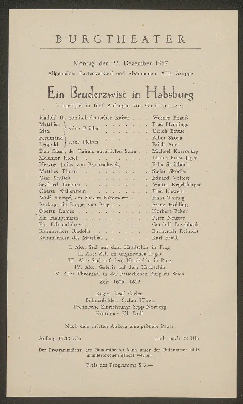 Ein Bruderzwist in Habsburg