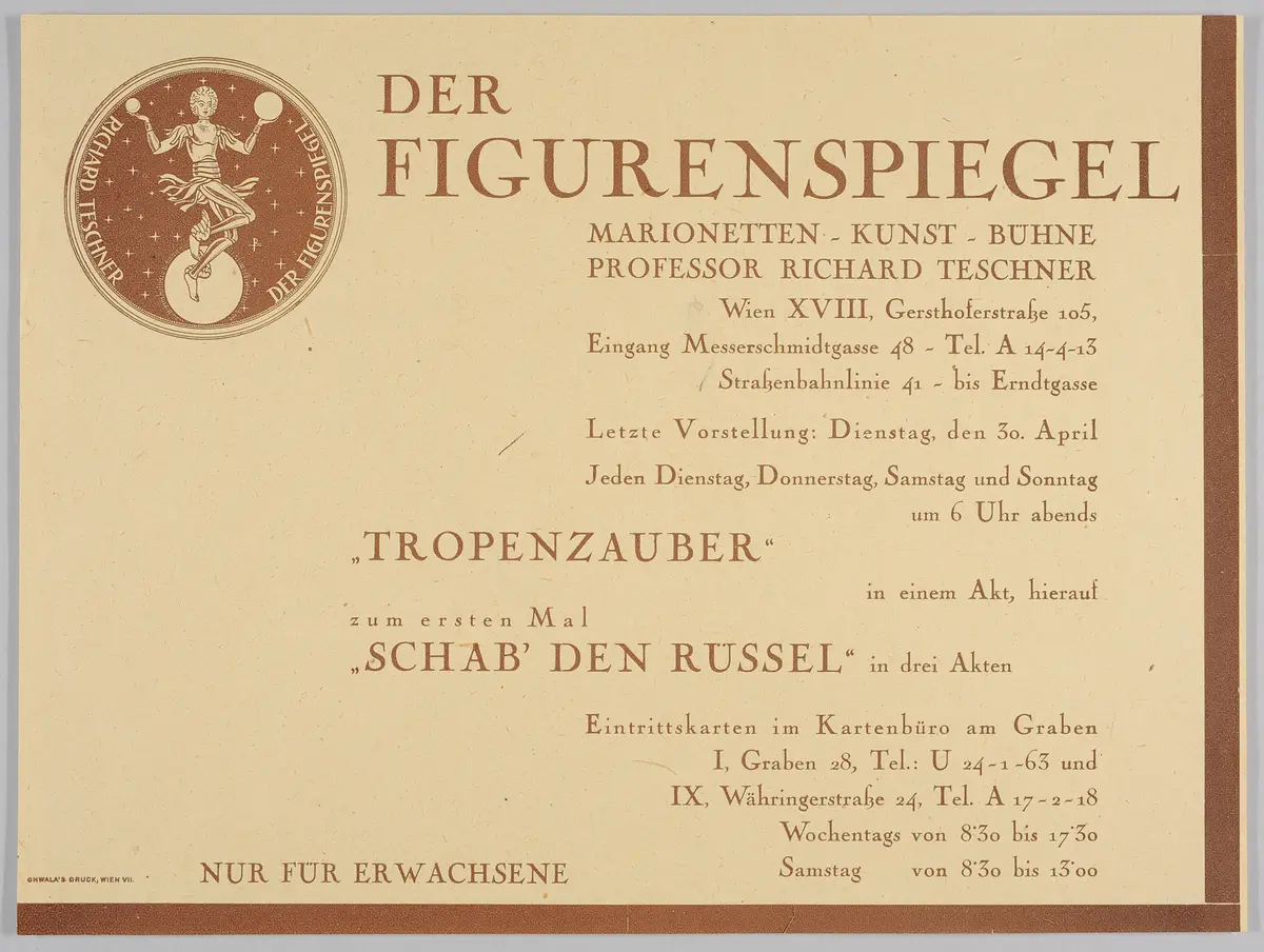 Der Figurenspiegel, Verweis auf Stücktitel: Tropenzauber, Verweis auf Stücktitel: Schab' den Rüssel