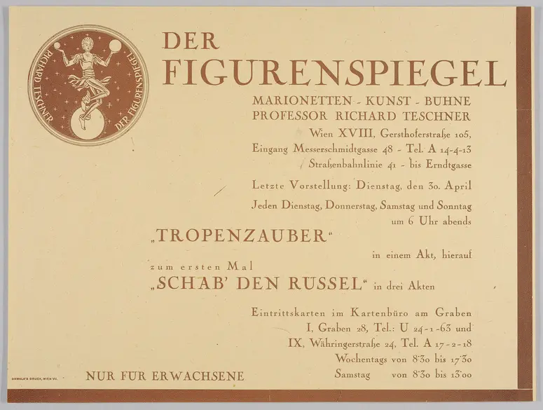 Der Figurenspiegel, Verweis auf Stücktitel: Tropenzauber, Verweis auf Stücktitel: Schab' den Rüssel