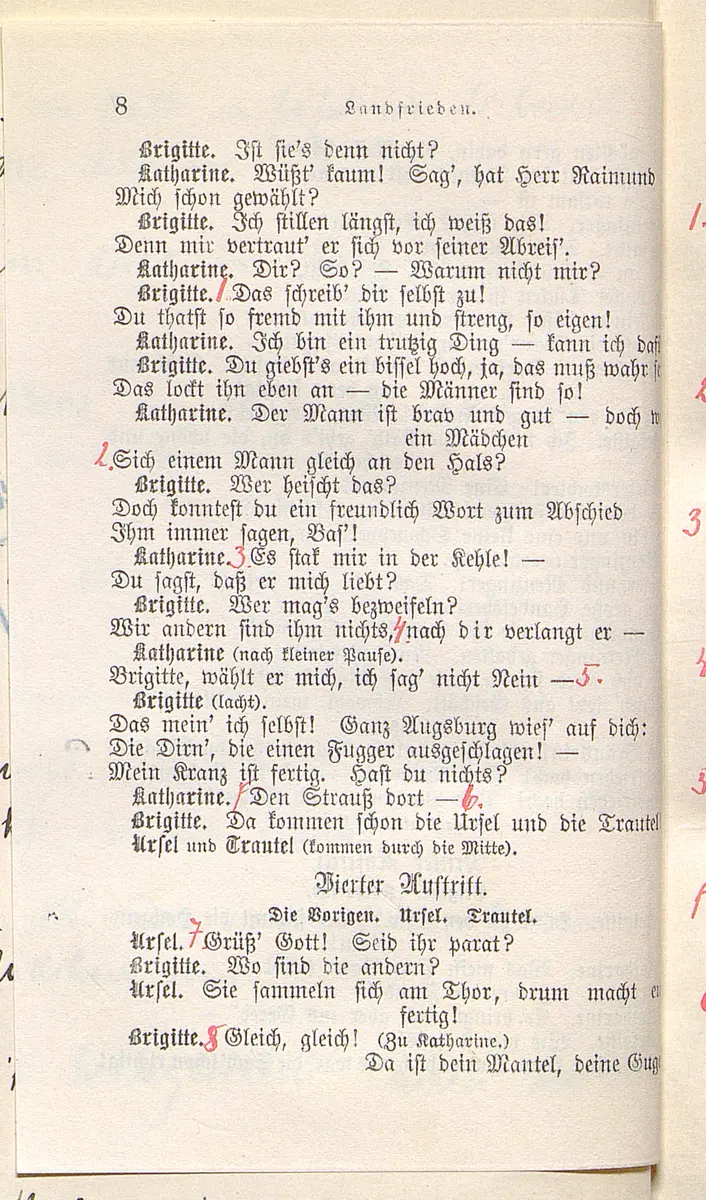 Landfrieden. Deutsche Komödie in drei Aufzügen