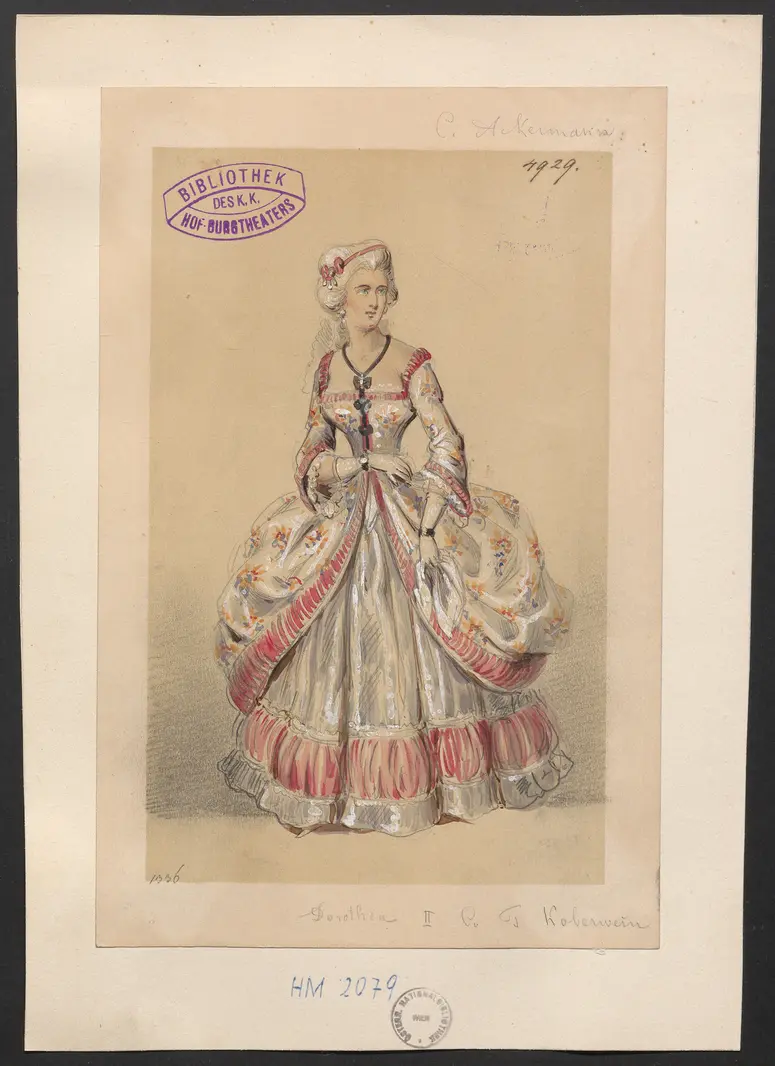 Charlotte Ackermann, Titel der Serie: Figurinen des k.k. Hof-Burgtheaters