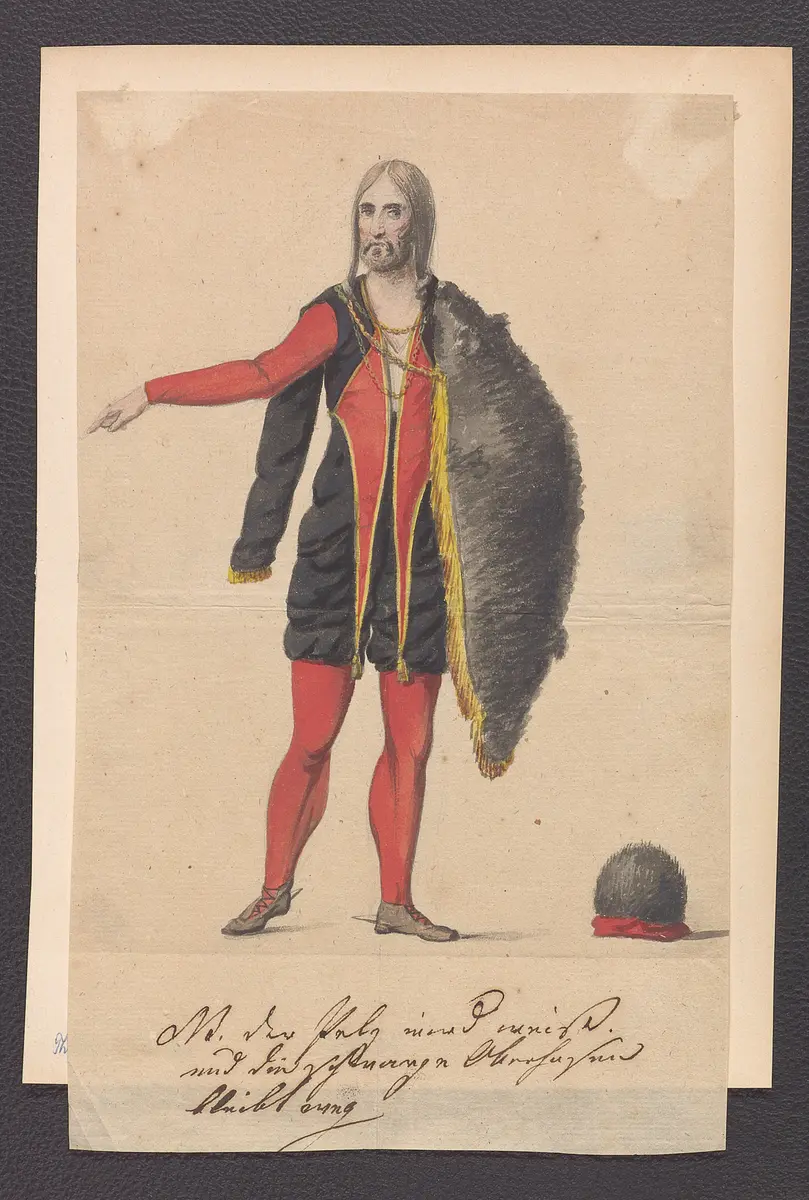Thekla, die Wienerin, Titel der Serie: Figurinen des k.k. Hof-Burgtheaters
