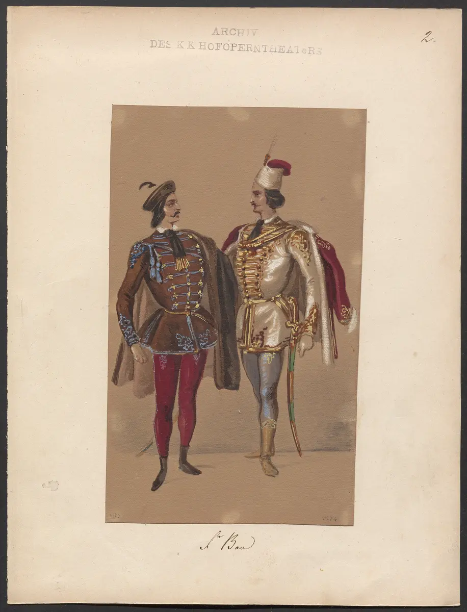 Juliska, Titel der Serie: Figurinen des k.k. Hofoperntheaters