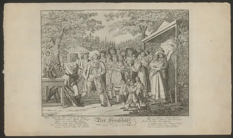 Der Freischütz, Titel in Vorlageform: Der Freyschütz