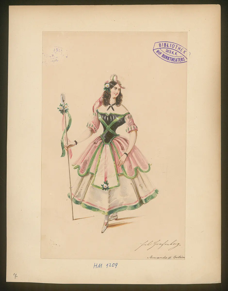 Das Urbild des Tartüffe, Titel der Serie: Figurinen des k.k. Hof-Burgtheaters