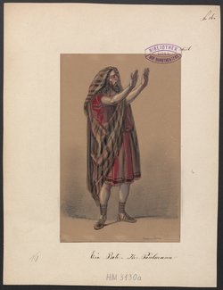 Saul, Titel der Serie: Figurinen des k.k. Hof-Burgtheaters