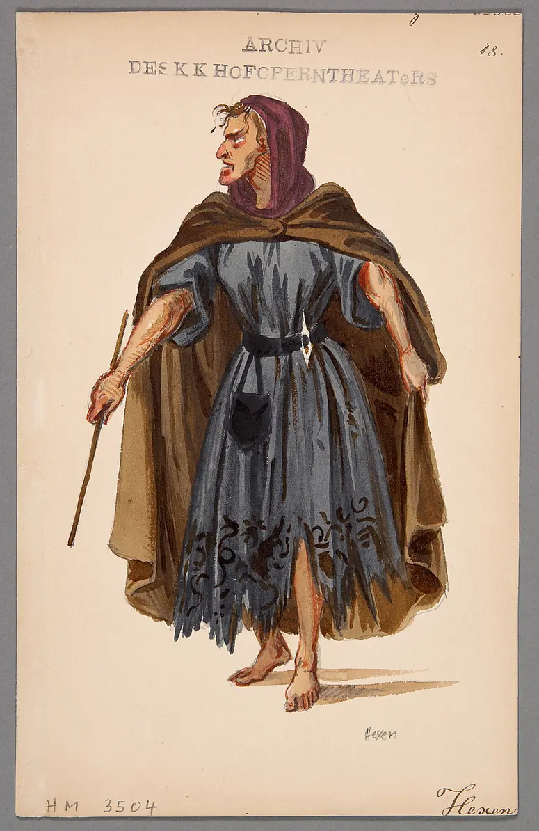 Macbeth, Titel der Serie: Figurinen des k.k. Hofoperntheaters