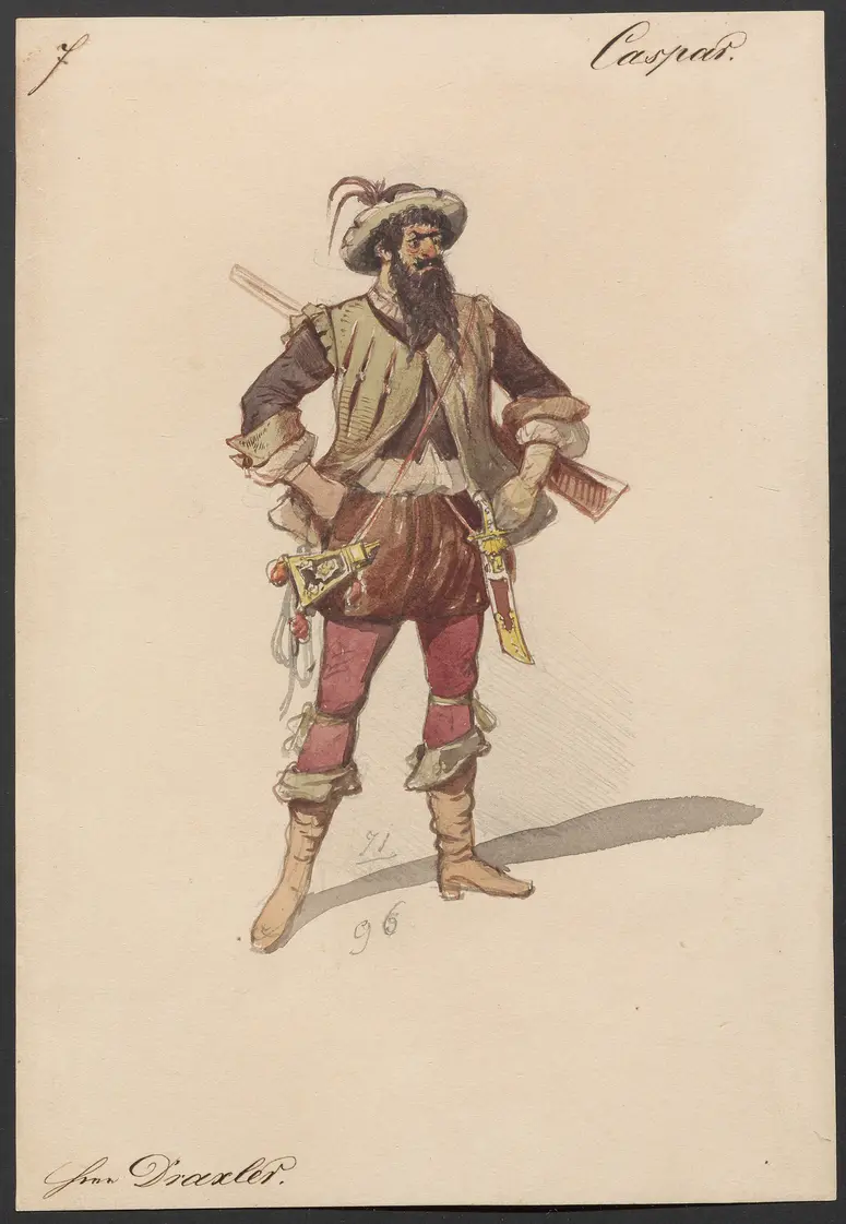 Der Freischütz, Titel der Serie: Figurinen des k.k. Hofoperntheaters