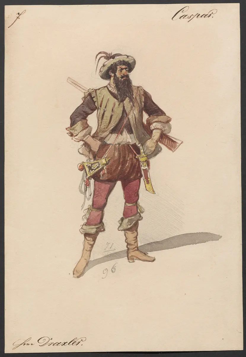 Der Freischütz, Titel der Serie: Figurinen des k.k. Hofoperntheaters