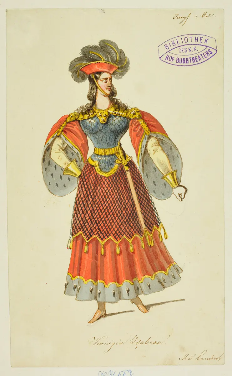 Die Jungfrau von Orleans, Titel der Serie: Figurinen des k.k. Hof-Burgtheaters