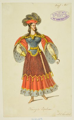 Die Jungfrau von Orleans, Titel der Serie: Figurinen des k.k. Hof-Burgtheaters