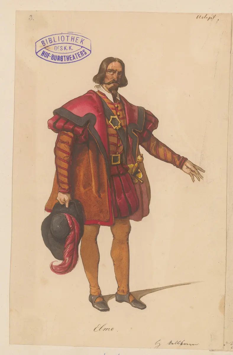 Der Adept, Titel der Serie: Figurinen des k.k. Hof-Burgtheaters