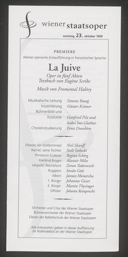La Juive, Die Jüdin