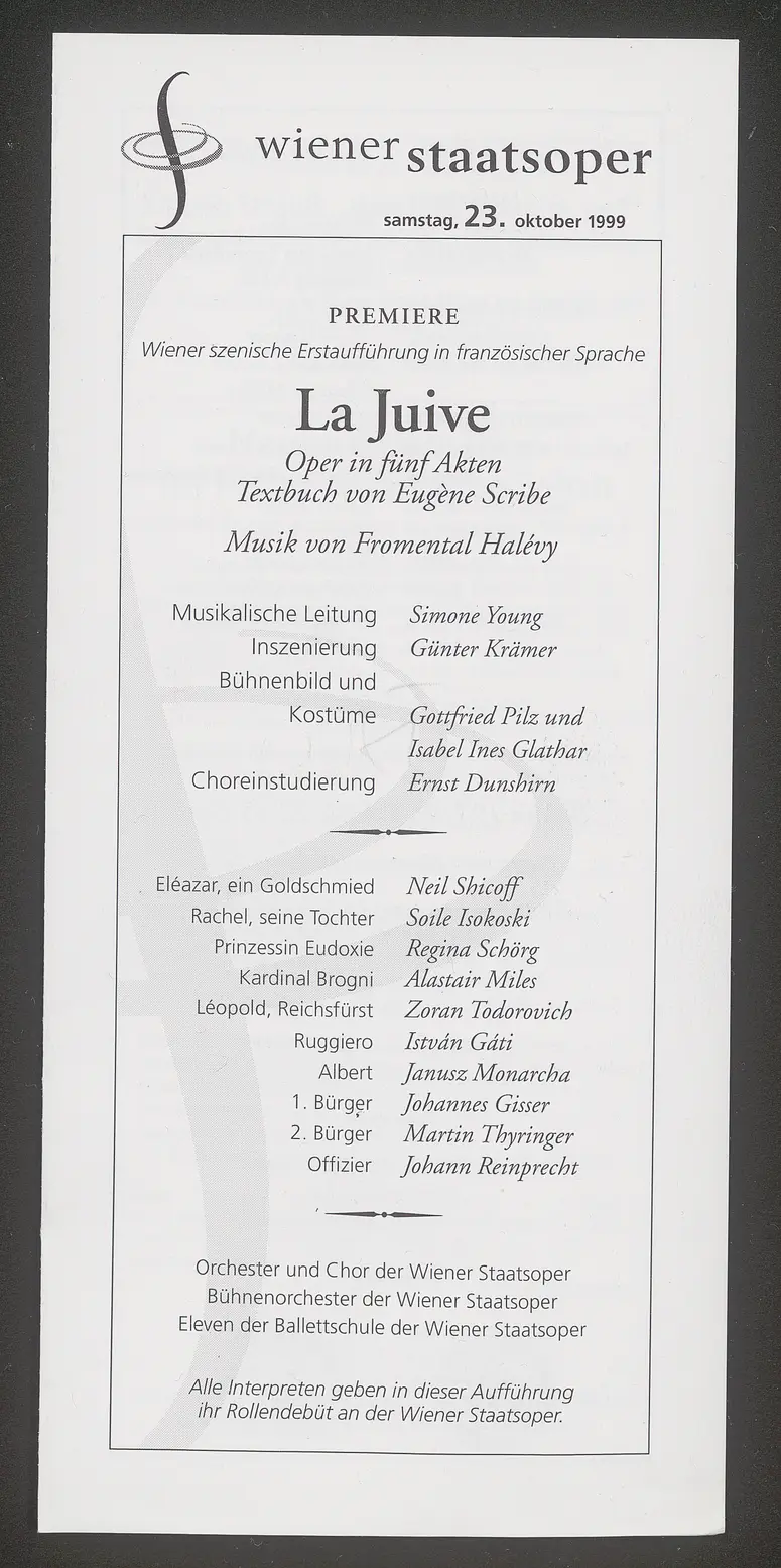 La Juive, Die Jüdin
