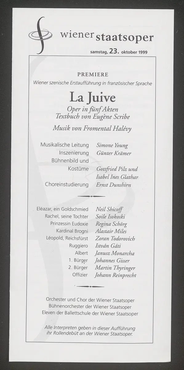 La Juive, Die Jüdin