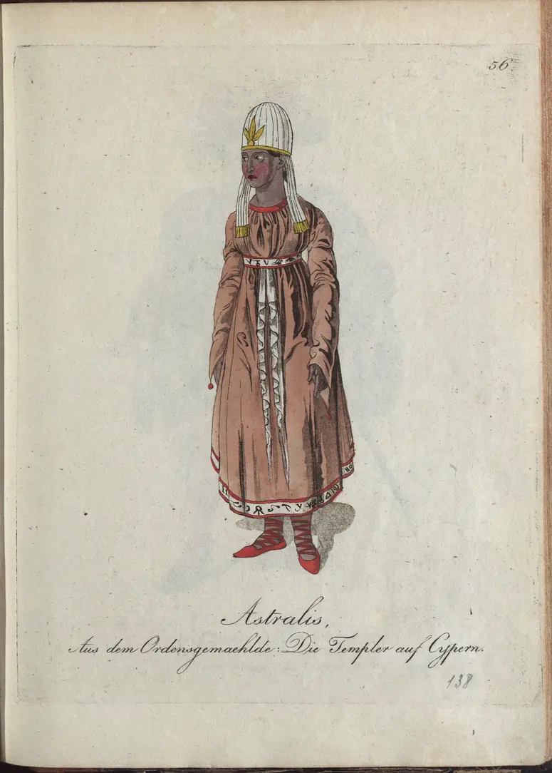 Die Templer auf Cypern, Titel der Serie: Auswahl schöner Costumes für Theater- und Ball-Anzüge