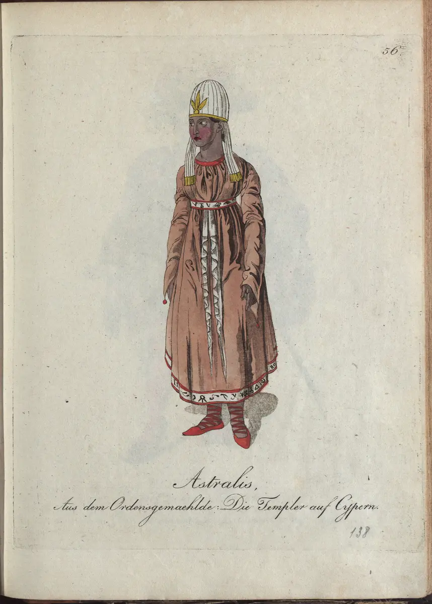 Die Templer auf Cypern, Titel der Serie: Auswahl schöner Costumes für Theater- und Ball-Anzüge