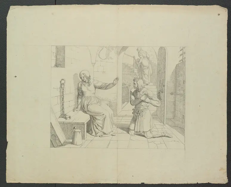 Leben und Tod der heiligen Genoveva, Titel in Vorlageform: Bilder zu Tiecks Genovefa