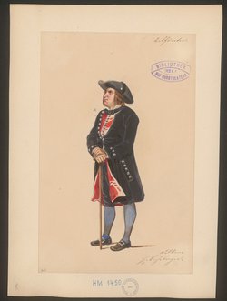 Der Erbförster, Titel der Serie: Figurinen des k.k. Hof-Burgtheaters