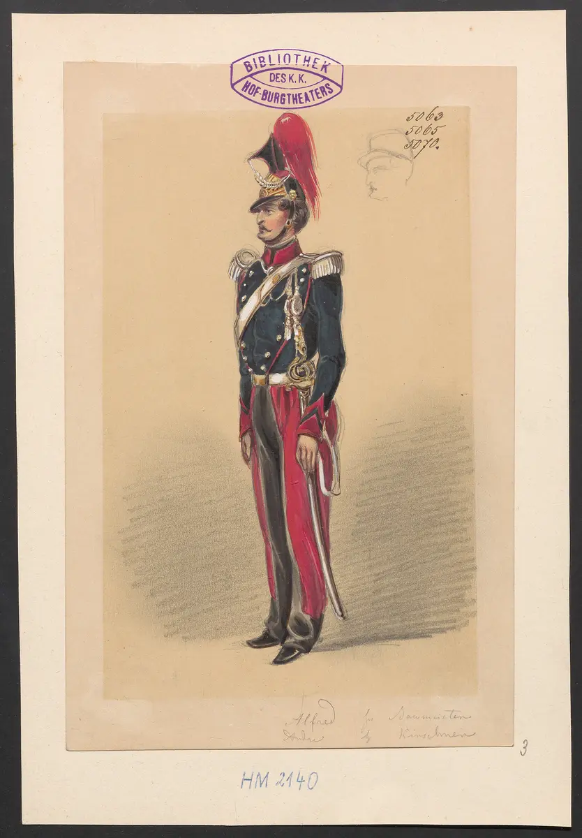 Der Freiwillige, Titel der Serie: Figurinen des k.k. Hof-Burgtheaters