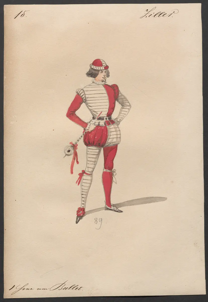 Der Freischütz, Titel der Serie: Figurinen des k.k. Hofoperntheaters