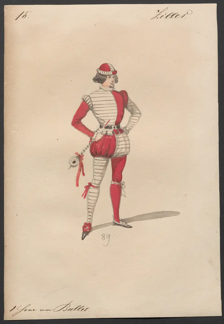 Der Freischütz, Titel der Serie: Figurinen des k.k. Hofoperntheaters